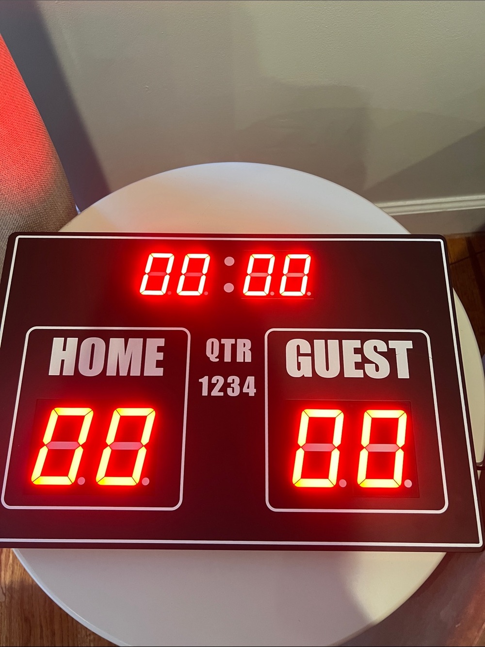Digital Home vs Guest Wall Scoreboard - Red LED